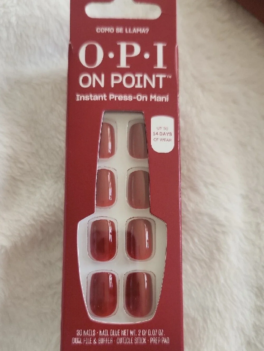 OPI Press-On Nail Trio Set in Nude and Deep Red